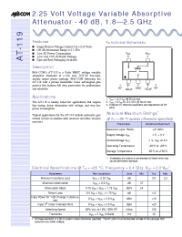 Datasheet AT-119TR manufacturer M/A-COM