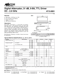 Datasheet AT15-0001 manufacturer M/A-COM