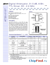 Datasheet AT20-0107 manufacturer M/A-COM