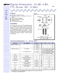 Datasheet AT-213 manufacturer M/A-COM