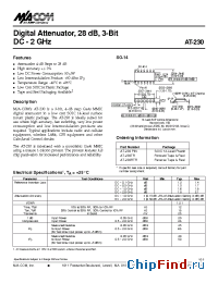 Datasheet AT-230TR manufacturer M/A-COM