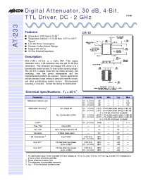 Datasheet AT-233 manufacturer M/A-COM