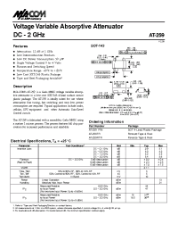Datasheet AT-259RTR manufacturer M/A-COM