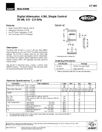 Datasheet AT-264TR manufacturer M/A-COM