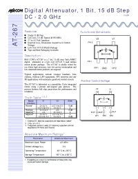 Datasheet AT-267TR manufacturer M/A-COM