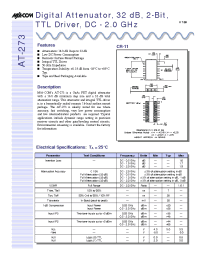 Datasheet AT-273TR manufacturer M/A-COM