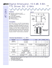 Datasheet AT-283PIN manufacturer M/A-COM