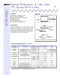 Datasheet AT65-0263TR manufacturer M/A-COM