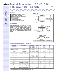 Datasheet AT65-0283-TB manufacturer M/A-COM