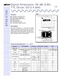 Datasheet AT90-0106TR manufacturer M/A-COM