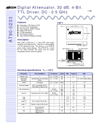 Datasheet AT90-0233TR manufacturer M/A-COM