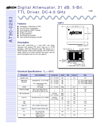 Datasheet AT90-0263 manufacturer M/A-COM