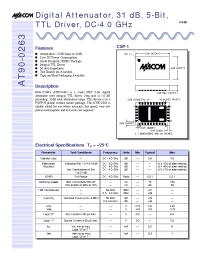 Datasheet AT90-0263TR manufacturer M/A-COM