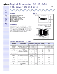 Datasheet AT90-1106TR производства M/A-COM