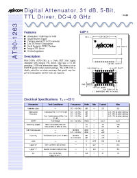 Datasheet AT90-1263 manufacturer M/A-COM