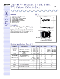 Datasheet AT90-1263TR manufacturer M/A-COM