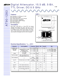 Datasheet AT90-1283 manufacturer M/A-COM