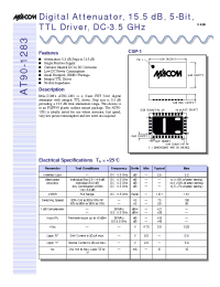 Datasheet AT90-1283-TB manufacturer M/A-COM