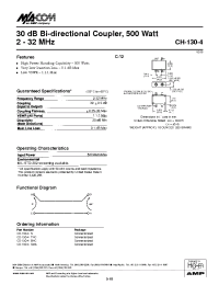 Datasheet CD-130-4N manufacturer M/A-COM