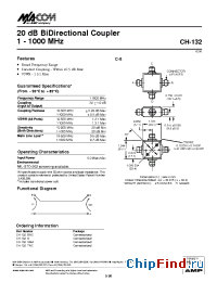 Datasheet CH-132 manufacturer M/A-COM