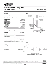 Datasheet CH-134PIN manufacturer M/A-COM