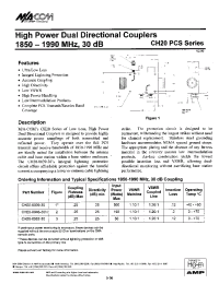 Datasheet CH20 manufacturer M/A-COM