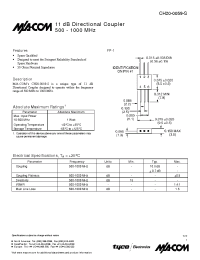 Datasheet CH20-0059 manufacturer M/A-COM