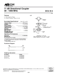 Datasheet DCG-10-4SMA manufacturer M/A-COM