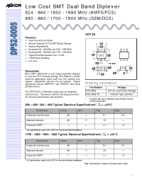 Datasheet DP52-0005 manufacturer M/A-COM