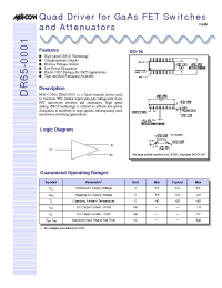 Datasheet DR65-0001 manufacturer M/A-COM