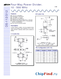 Datasheet DS-112 manufacturer M/A-COM