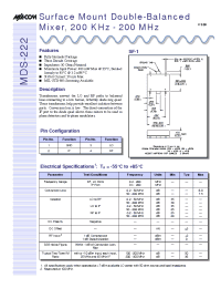 Datasheet DS-222 manufacturer M/A-COM