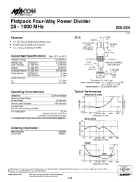 Datasheet DS-324PIN manufacturer M/A-COM