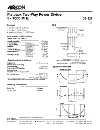Datasheet DS-327 manufacturer M/A-COM