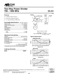 Datasheet DS-331 manufacturer M/A-COM