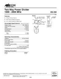 Datasheet DS-332 manufacturer M/A-COM