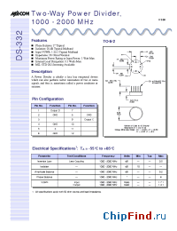 Datasheet DS-332PIN manufacturer M/A-COM