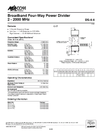 Datasheet DS-4-4 manufacturer M/A-COM