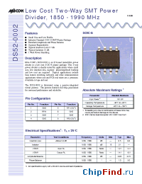 Datasheet DS52-0002SAM manufacturer M/A-COM