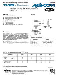 Datasheet DS52-0004-RTR manufacturer M/A-COM