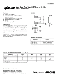 Datasheet DS52-0005-RTR manufacturer M/A-COM