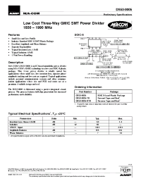 Datasheet DS53-0005-TR manufacturer M/A-COM