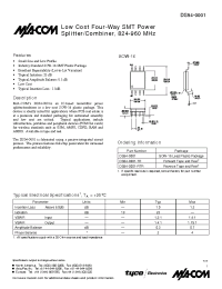 Datasheet DS54-0001 manufacturer M/A-COM