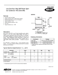 Datasheet DS54-0002 manufacturer M/A-COM