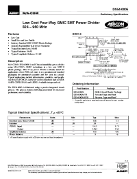 Datasheet DS54-0005-TR manufacturer M/A-COM