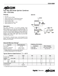 Datasheet DS54-0006 manufacturer M/A-COM