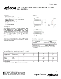 Datasheet DS55-0004 manufacturer M/A-COM
