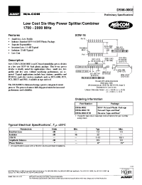 Datasheet DS56-0002 производства M/A-COM