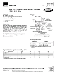 Datasheet DS56-0002-TR manufacturer M/A-COM