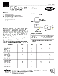 Datasheet DS56-0006 manufacturer M/A-COM